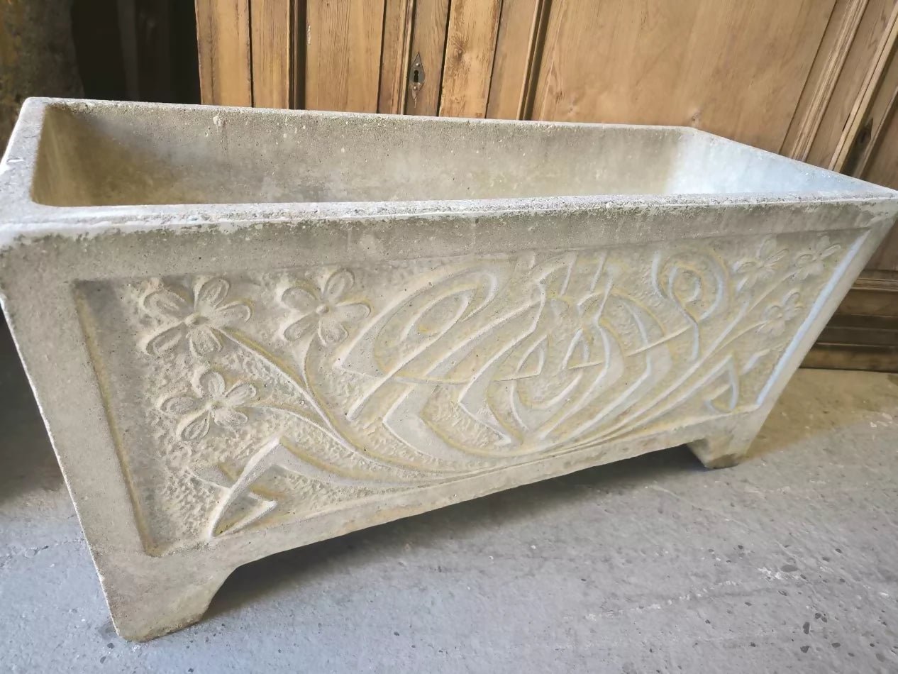 Paire de Jardinières en Béton Époque Art Nouveau - Ethic Atelier
