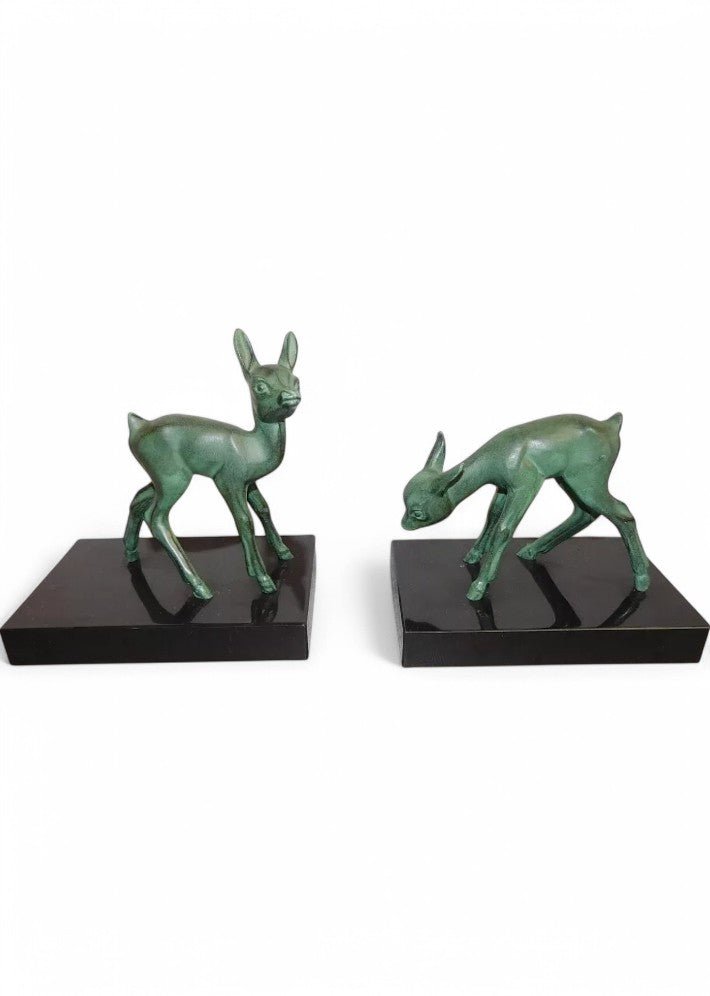 Paire de Serre - Livres Art Déco à Patine Verte - Ethic Atelier