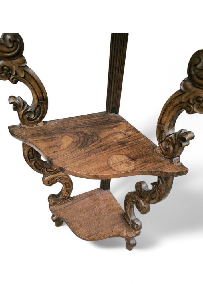 Paire d'étagères en encoignure époque Napoléon III en Palissandre de Rio - Ethic Atelier