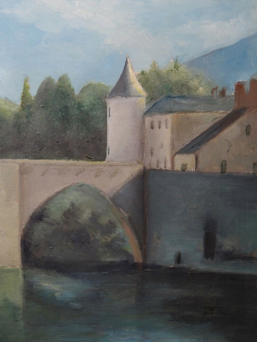 Paysage vintage : pont et rivière - Ethic Atelier - Ethic Atelier