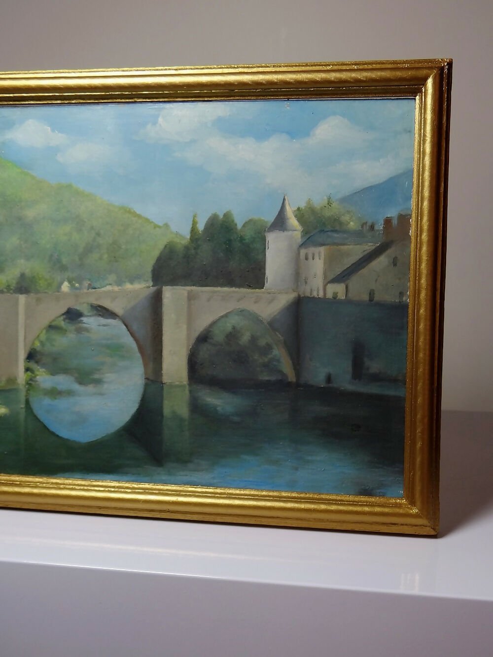 Paysage vintage : pont et rivière - Ethic Atelier - Ethic Atelier