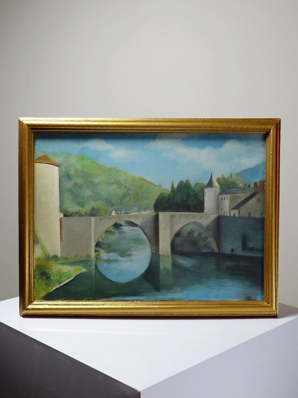 Paysage vintage : pont et rivière - Ethic Atelier - Ethic Atelier