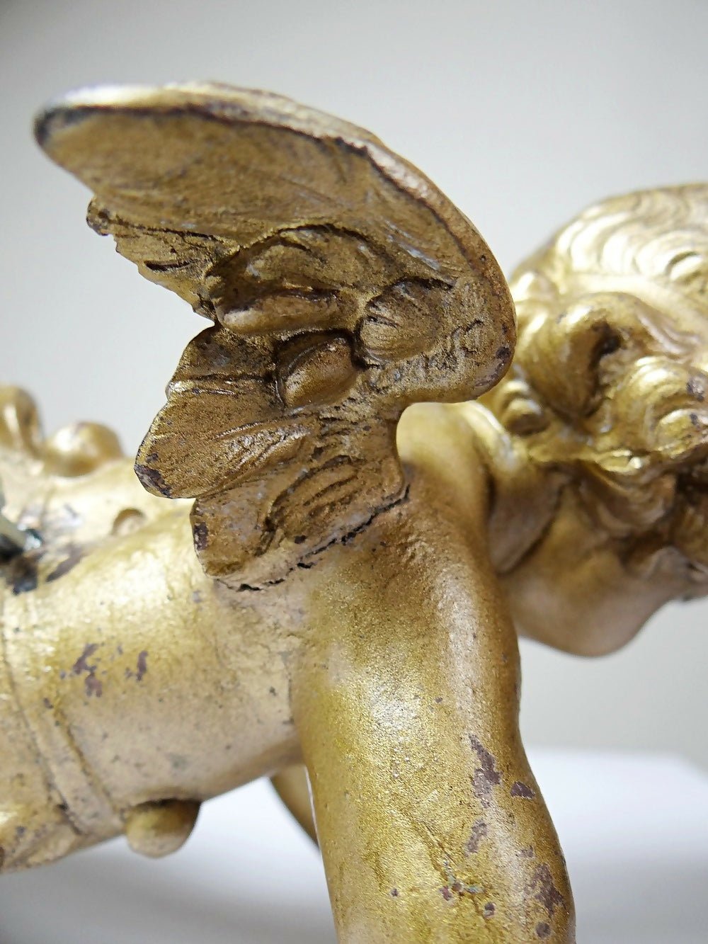Petit angelot, putto en bronze doré ancien élément décoratif XIXe - Ethic Atelier