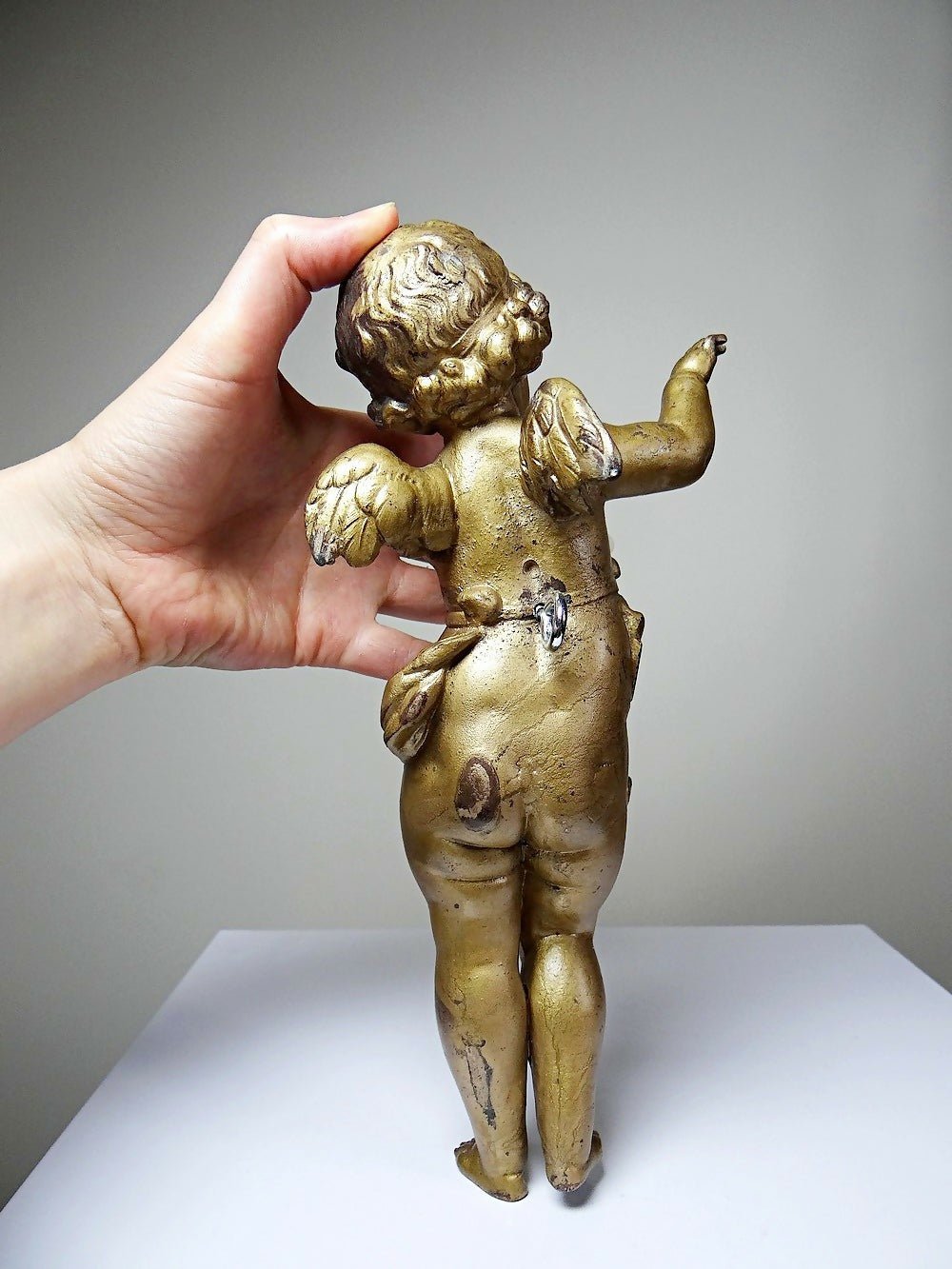 Petit angelot, putto en bronze doré ancien élément décoratif XIXe - Ethic Atelier