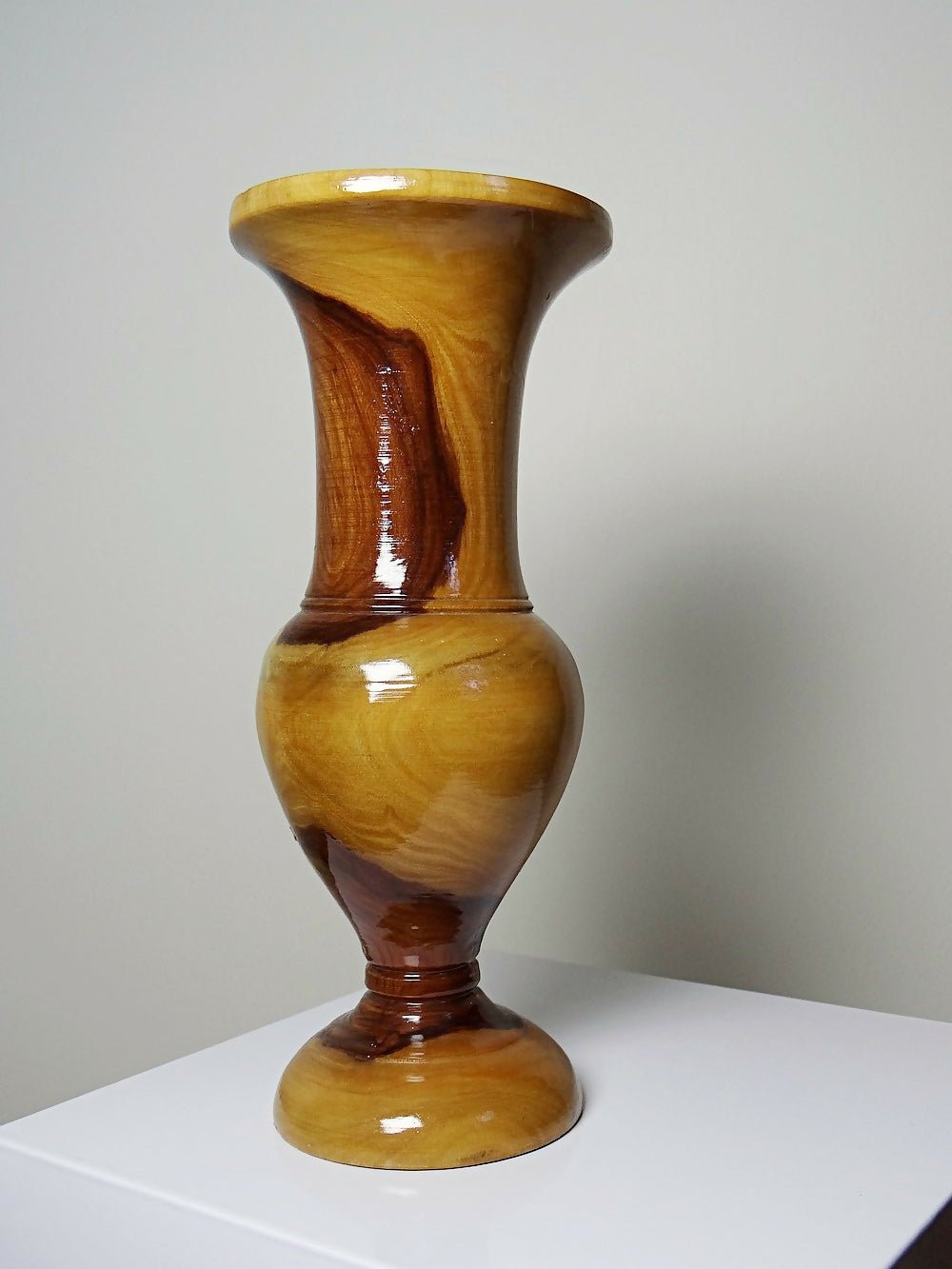 Petit vase vintage bois d'olivier tourné main - Ethic Atelier