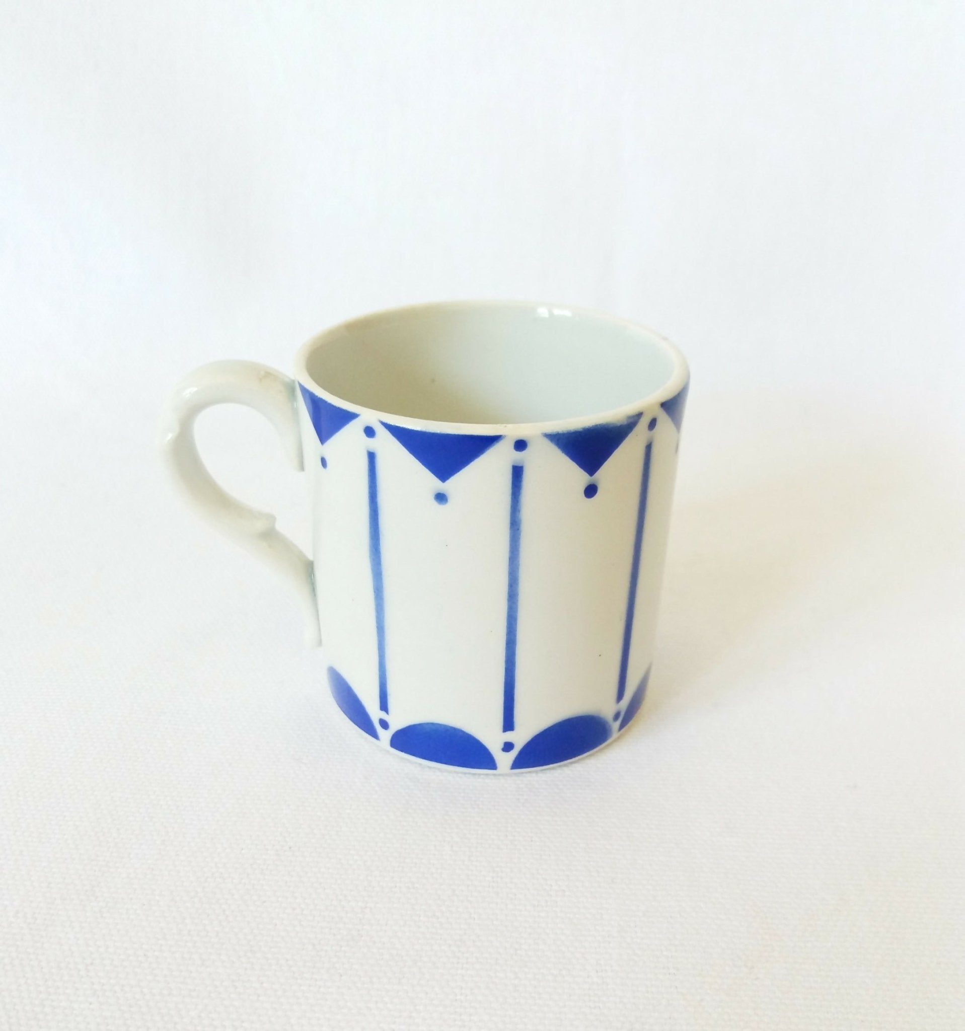 Petite tasse Sarreguemines Modèle Radatz bleu - Ethic Atelier
