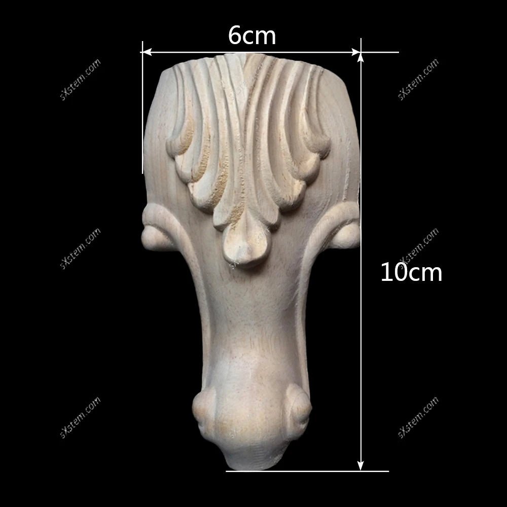 Pieds de Meuble en Bois Massif Sculptés HECTOR - Ensemble de 4 pour DIY Canapés, Tables, et Armoires  - Ethic Atelier