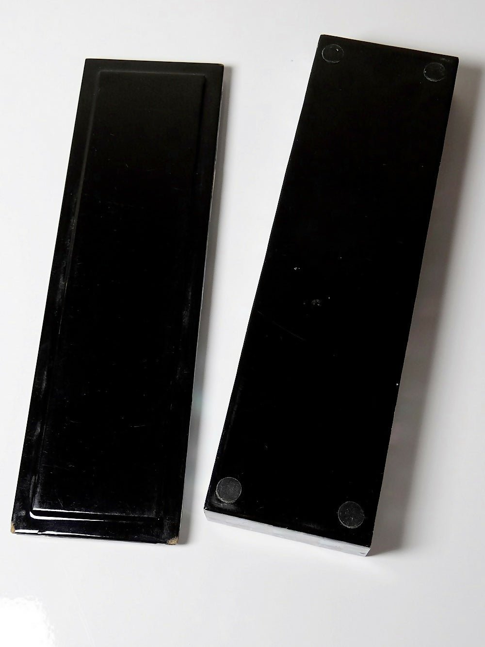 Plumier vintage/ancien bois laqué et marqueterie de nacre abalone - Ethic Atelier