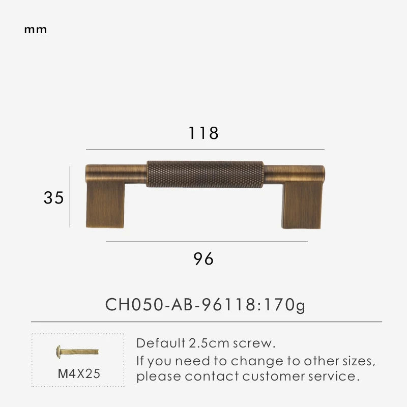 Poignée de Meuble en Laiton Massif MICCA Pour DIY commode, placard, meuble - Motif Croisé Antique - Ethic Atelier