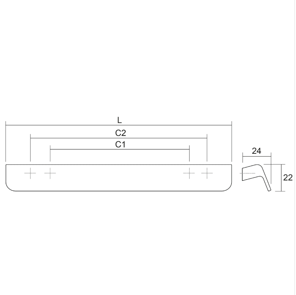 Poignée de Meuble FLAPP Bois - Chêne/Noyer - VIEFE - Ethic Atelier