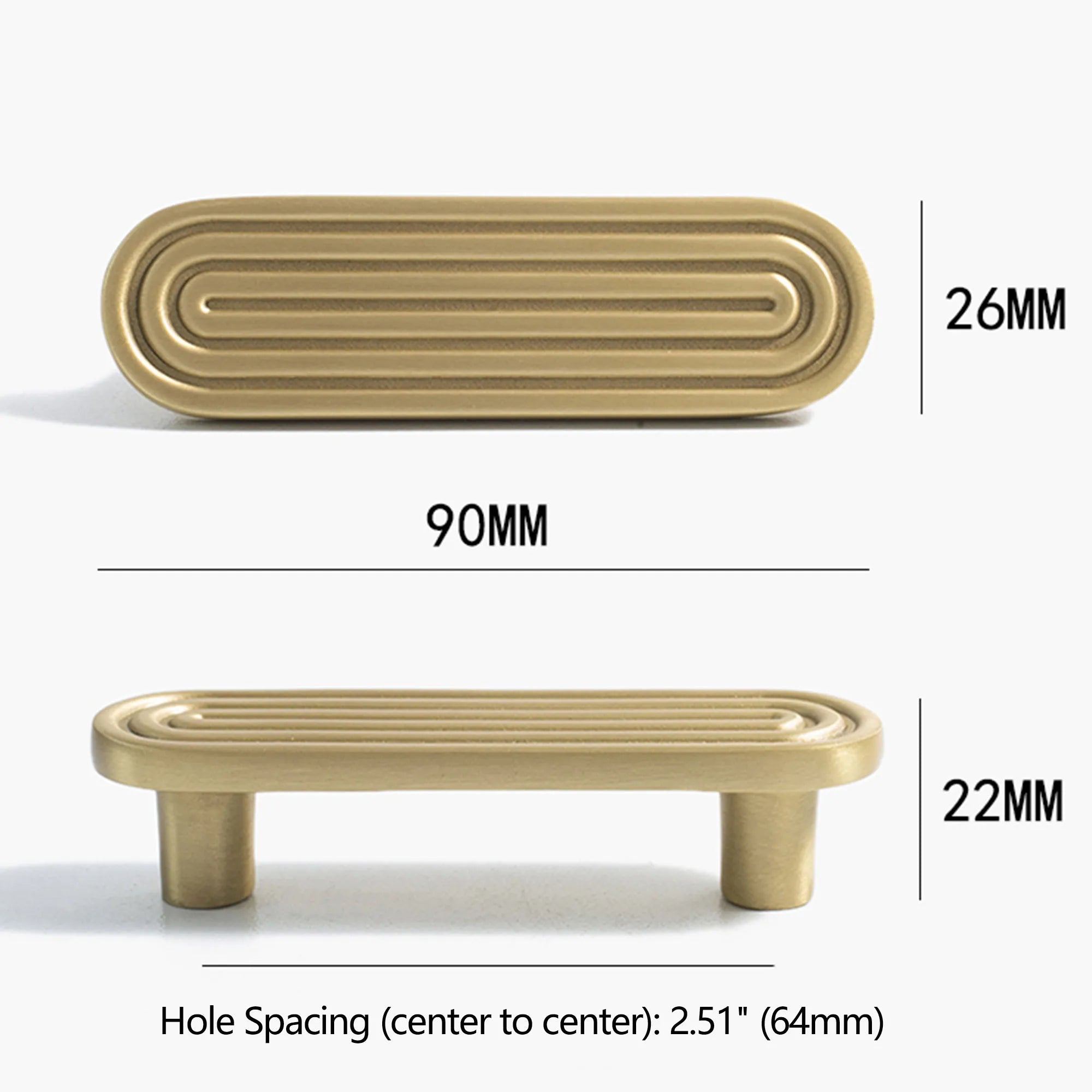 Poignées et Boutons de Meuble en Laiton Massif ELLIOT - Design Créatif et Moderne - Ethic Atelier