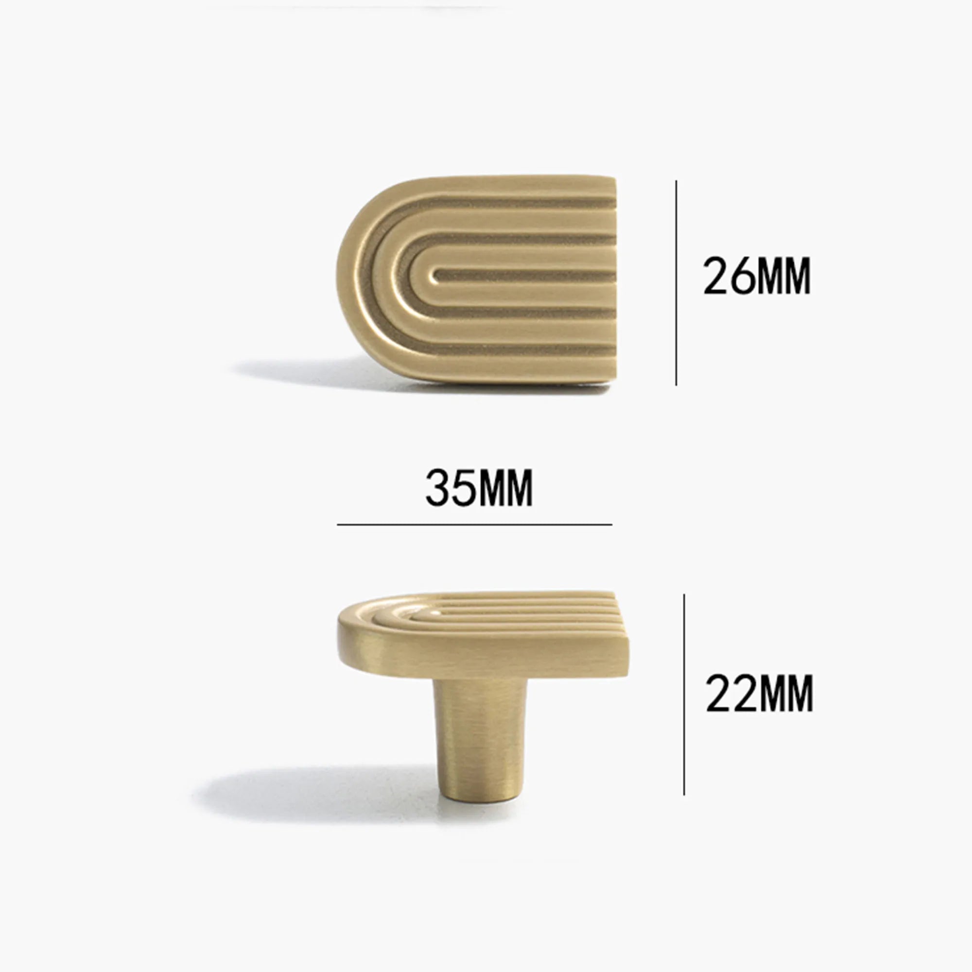 Poignées et Boutons de Meuble en Laiton Massif ELLIOT - Design Créatif et Moderne - Ethic Atelier