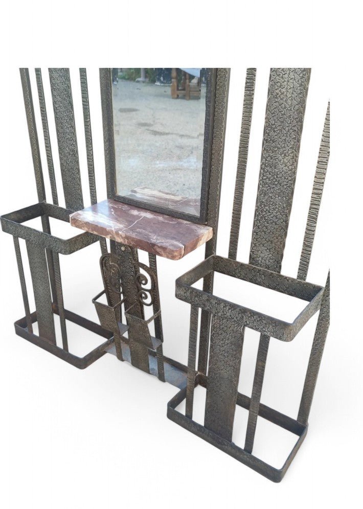 Porte manteaux de vestibule en fer forgé vers 1925 - Ethic Atelier