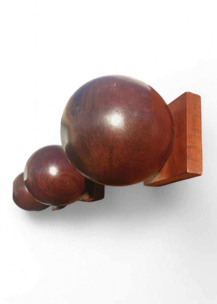 Porte manteaux mural en citronnier de Ceylan vers 1930/40 - Ethic Atelier