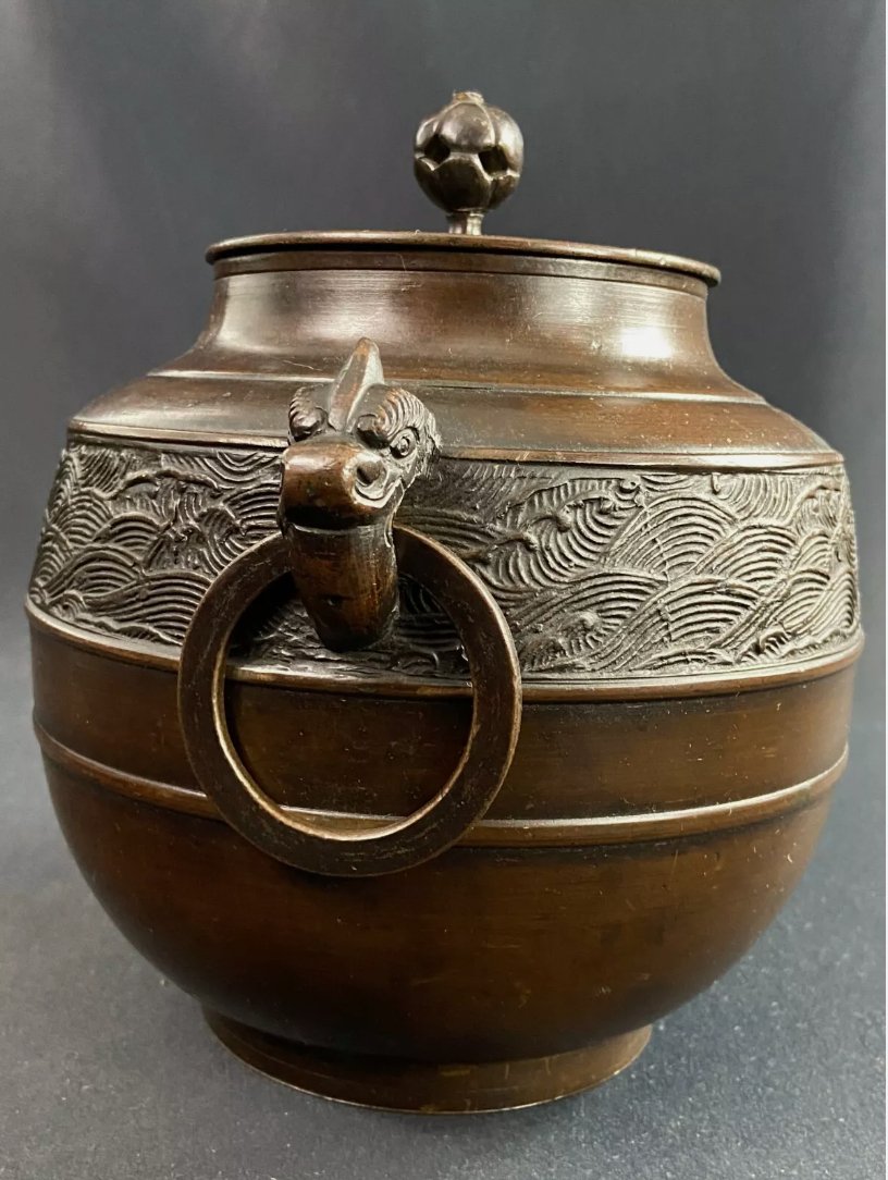 Pot à gingembre en bronze, époque Meiji - Ethic Atelier