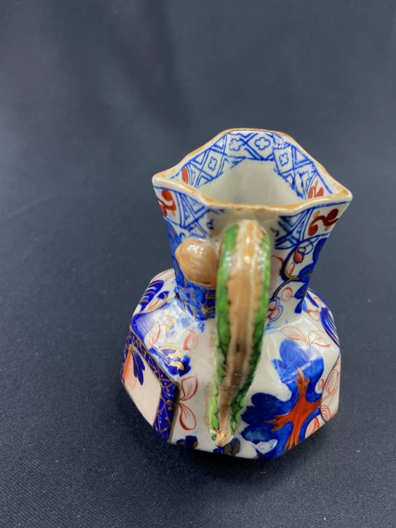 Pot à Lait XIXe en Faïence Anglaise Davenport Décor Extrême - Orient Chine Japon - Ethic Atelier