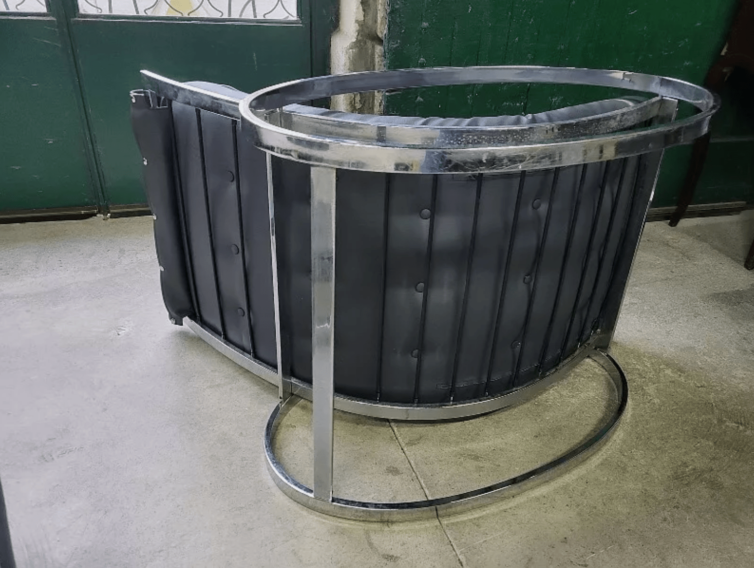 Rocking Chair Vintage avec repose - pieds en sky - Ethic Atelier