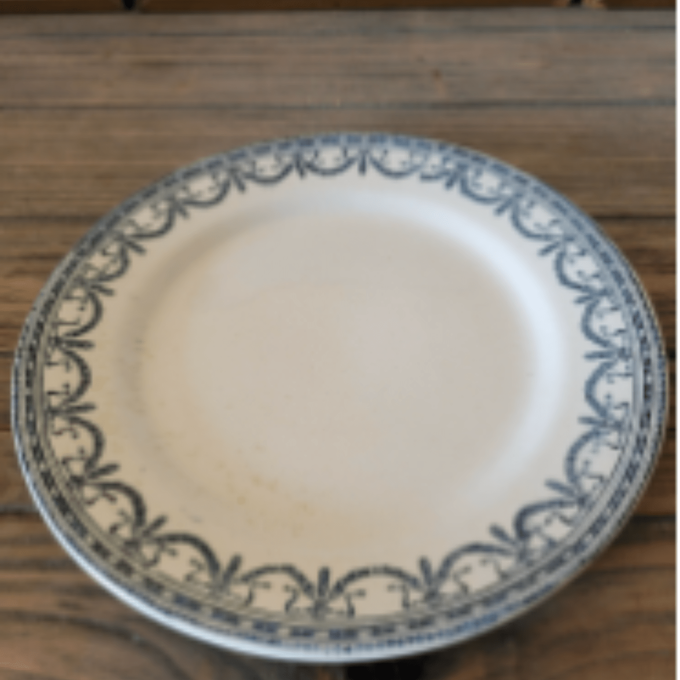 Salins assiettes terre de fer Guirlandes Louix XVI fin 19ème - Ethic Atelier