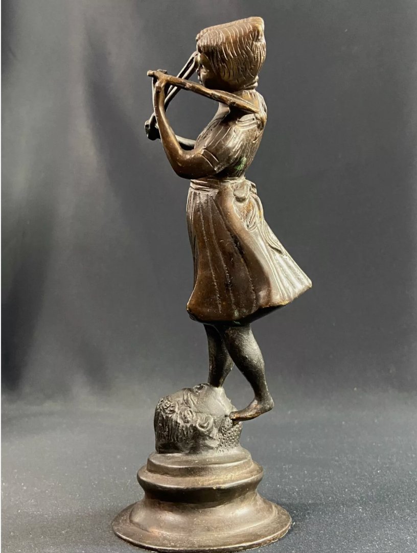 Sculpture en Bronze - Sujet de la Jeune Violoniste - XXe Siècle - Ethic Atelier