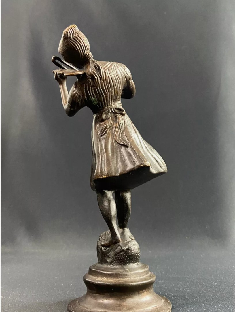 Sculpture en Bronze - Sujet de la Jeune Violoniste - XXe Siècle - Ethic Atelier