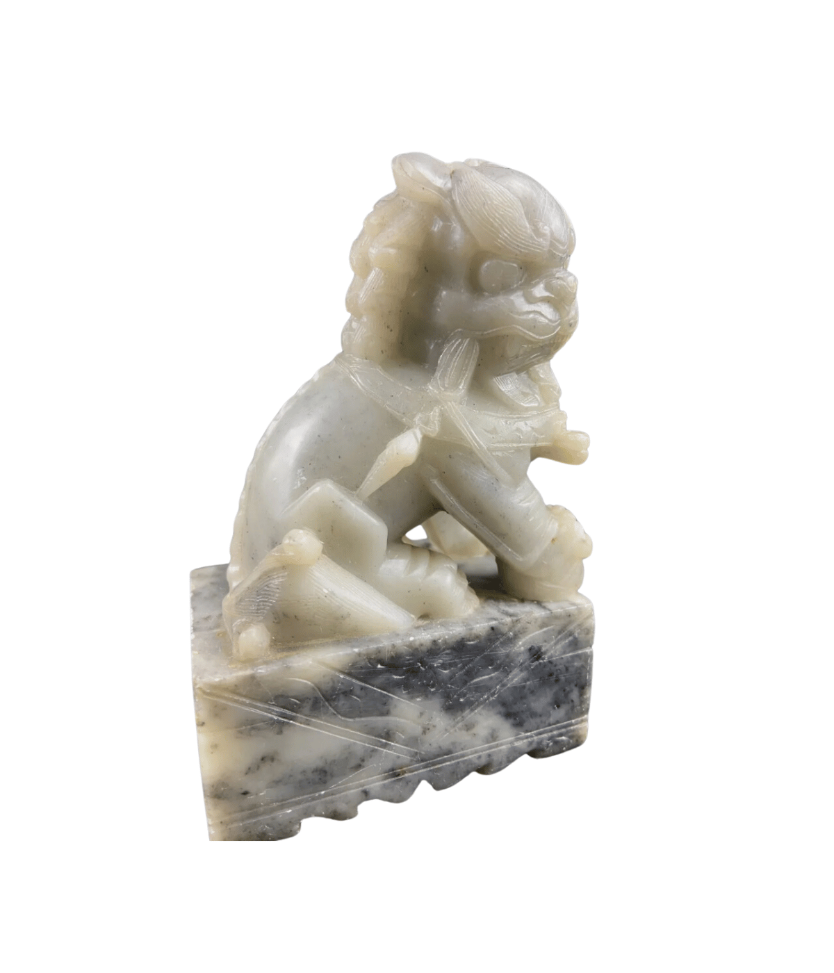 Sculpture en jade de lion de Fô - Ethic Atelier