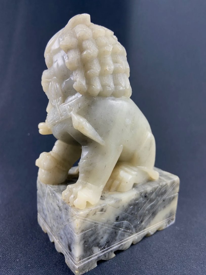 Sculpture en jade de lion de Fô - Ethic Atelier