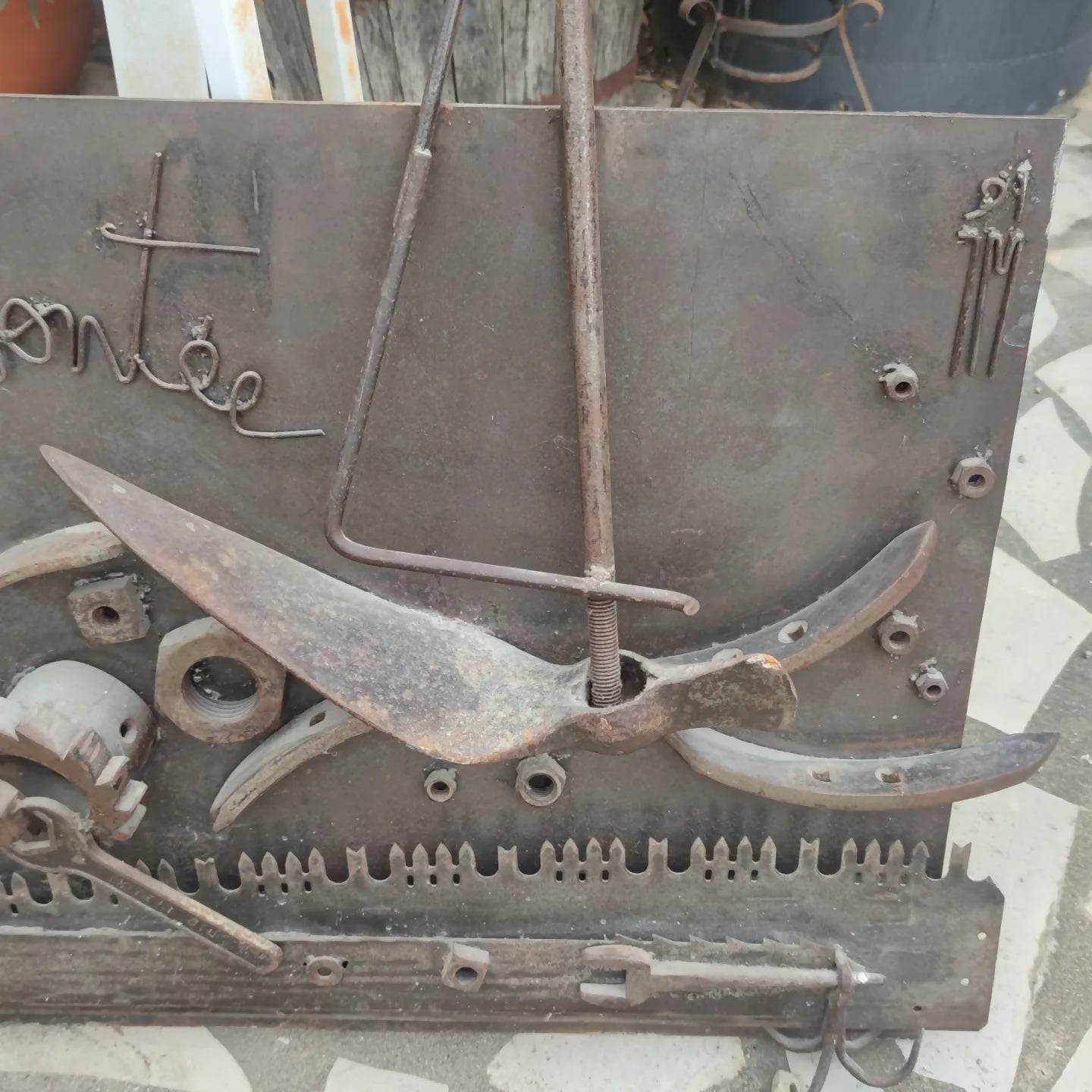 Sculpture murale la mer démontée par Jean MAURIN 1991 - Ethic Atelier