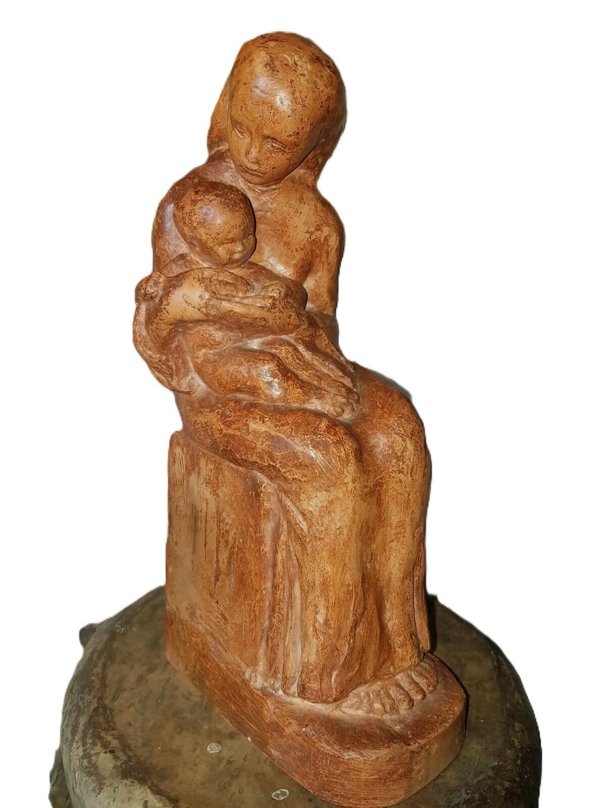 Sculpture Vierge à l'enfant - Ethic Atelier