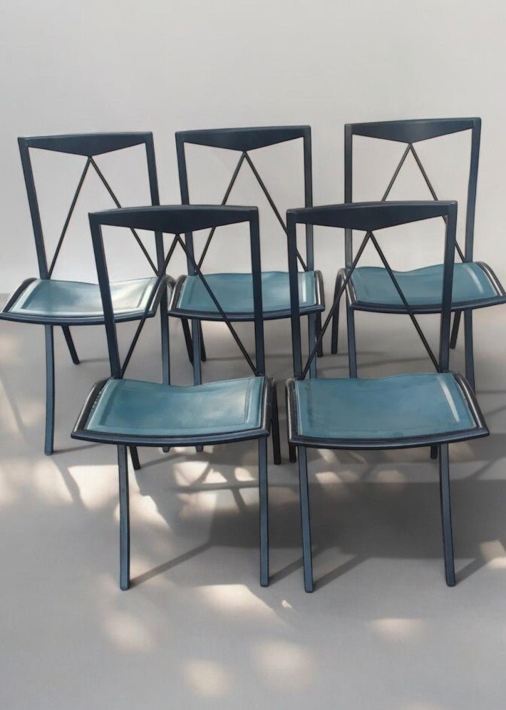Série de 5 Chaises Bella Pliantes par Cattelan Italia – Années 80 - Ethic Atelier