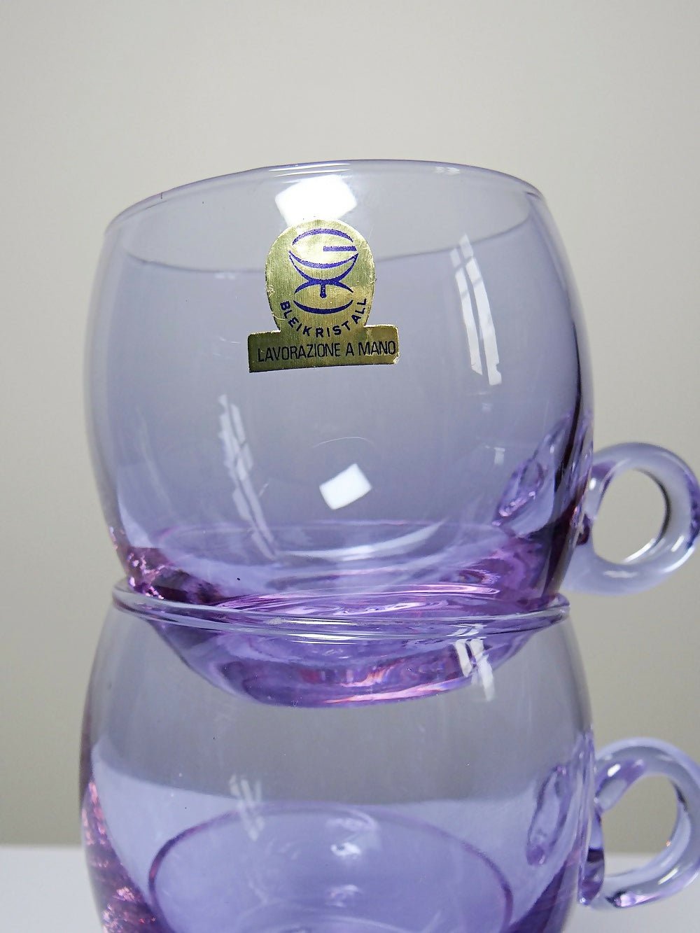 Service à sangria/punch vintage années 70 cristal Alexandrite "Bleikristall" - Ethic Atelier