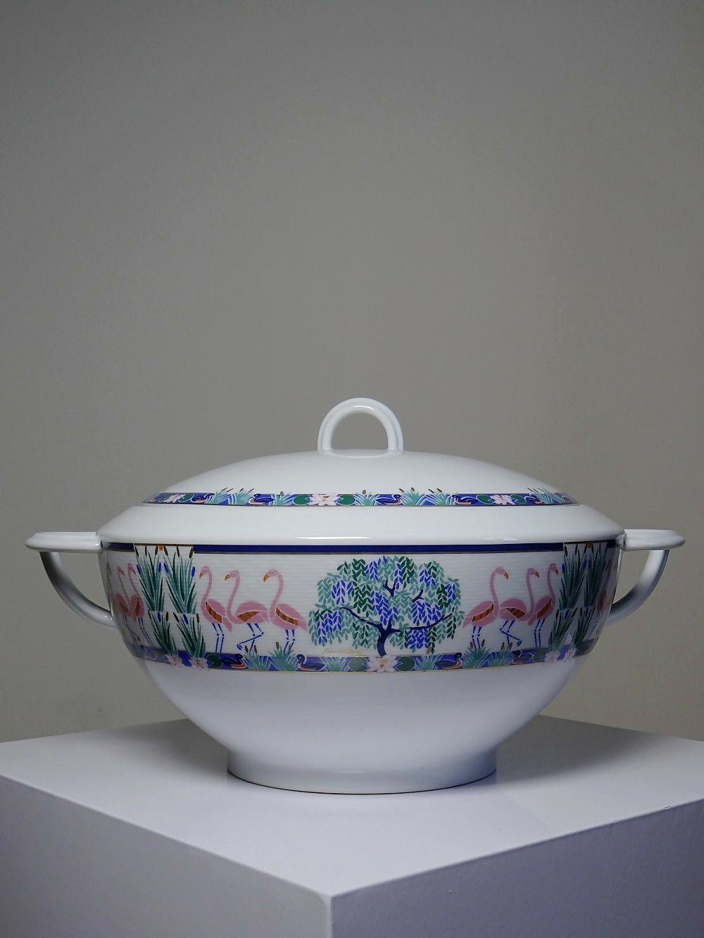 Soupière en porcelaine fine de Limoges Bernardaud Borel 1986 limité - Ethic Atelier