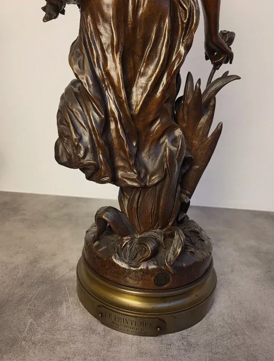 Statue en Bronze Tournant "Le Printemps" – Hippolyte Moreau - Ethic Atelier