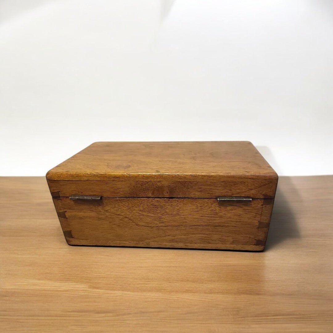 Superbe Boîte en Noyer Ancienne à 4 Compartiments - Ethic Atelier