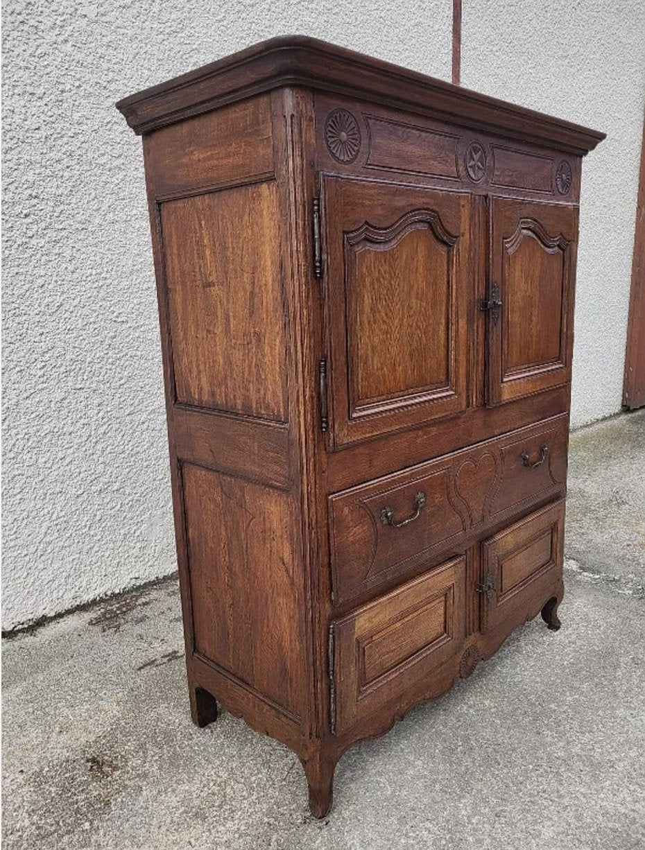 Superbe Buffet Armoire en Chêne - XVIIIème Siècle - Ethic Atelier