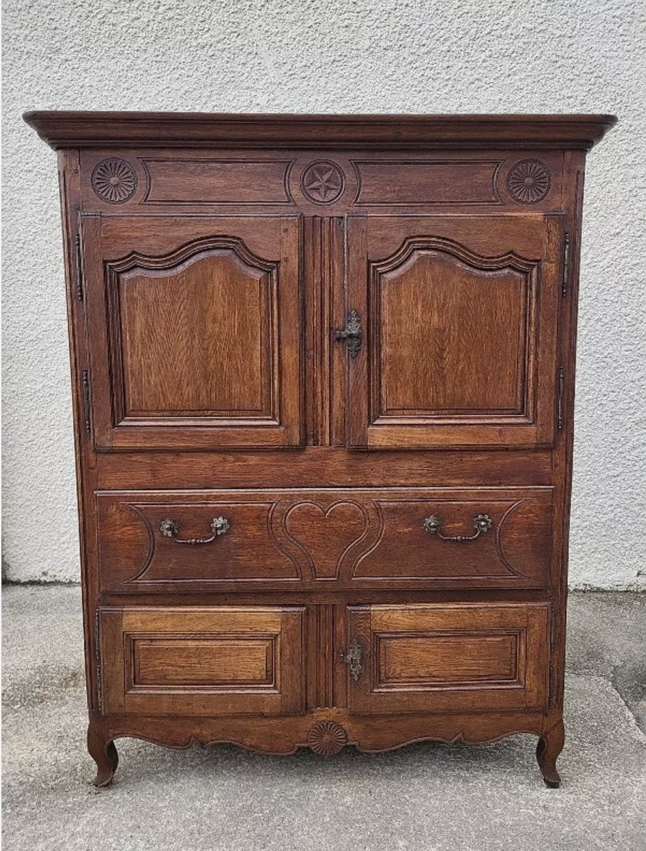 Superbe Buffet Armoire en Chêne - XVIIIème Siècle - Ethic Atelier