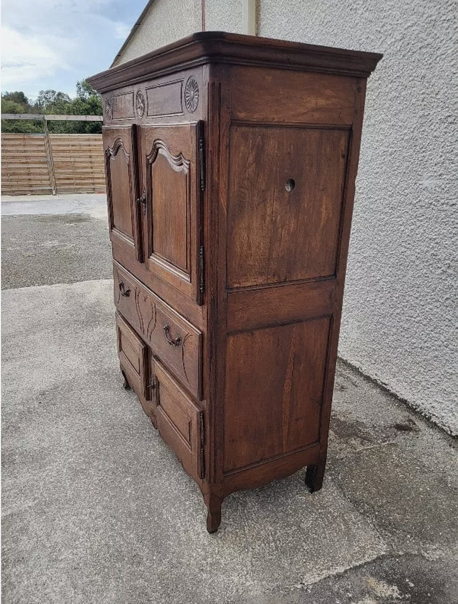 Superbe Buffet Armoire en Chêne - XVIIIème Siècle - Ethic Atelier