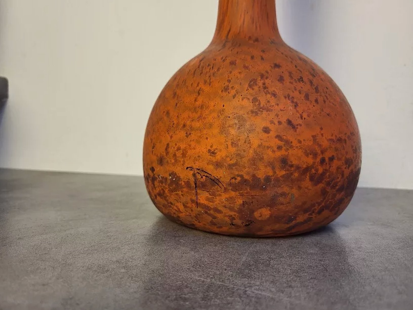 Superbe et Grand Vase en Pâte de Verre - Signé Delatte - Ethic Atelier