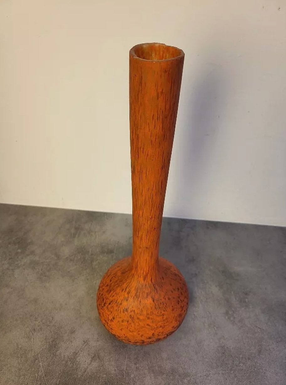 Superbe et Grand Vase en Pâte de Verre - Signé Delatte - Ethic Atelier