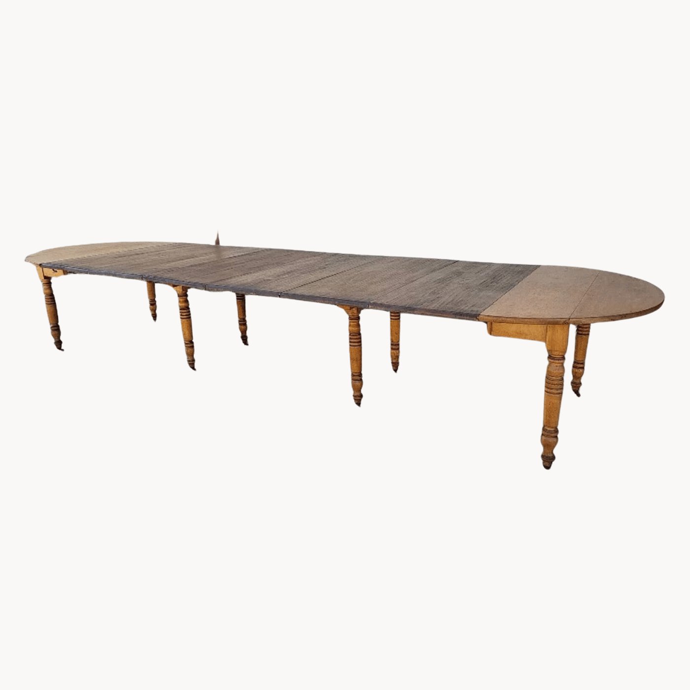 Superbe et Grande Table à 8 Pieds en Noyer Massif - Ethic Atelier