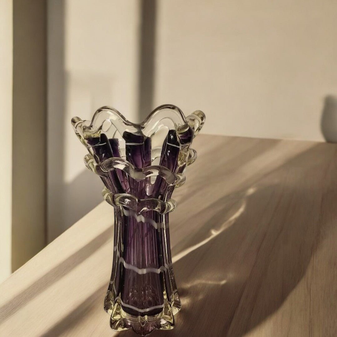 Superbe Grand Vase Style Murano 30,5 CM de haut - Ethic Atelier