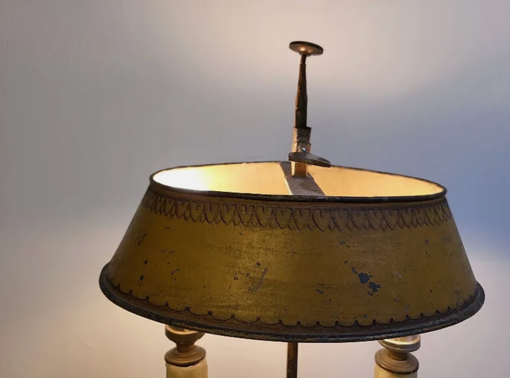 Superbe Lampe Bouillotte en Tôle Peinte N° 3 - Années 1920 - Ethic Atelier