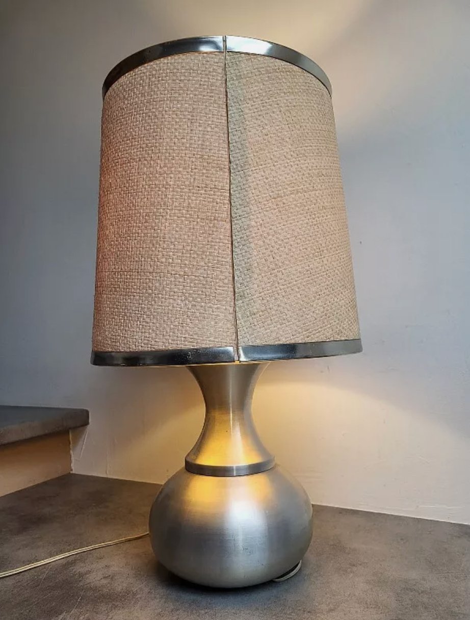 Superbe Lampe Vintage 1970 en Aluminium - Ethic Atelier