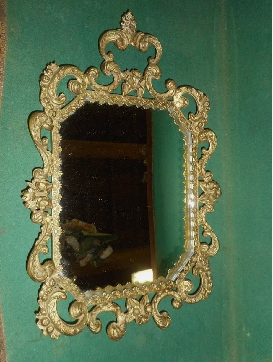 Superbe Miroir avec Encadrement en Bronze - Ethic Atelier