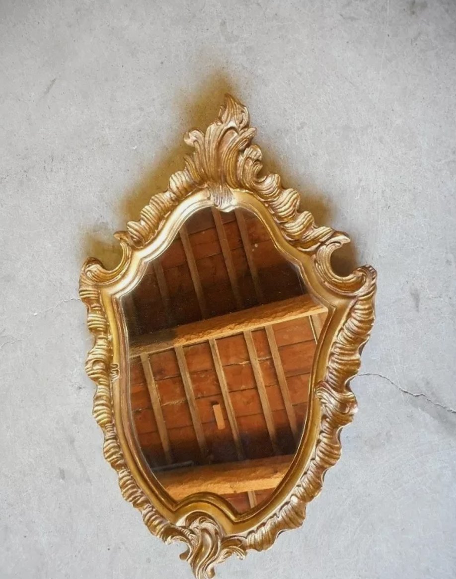 Superbe Miroir Louis XV - Cadre en Bois Doré - Ethic Atelier