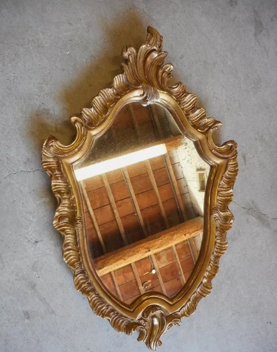 Superbe Miroir Louis XV - Cadre en Bois Doré - Ethic Atelier