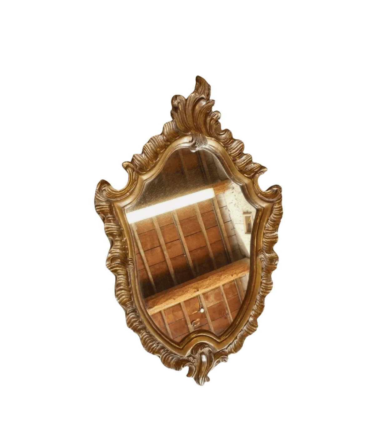 Superbe Miroir Louis XV - Cadre en Bois Doré - Ethic Atelier