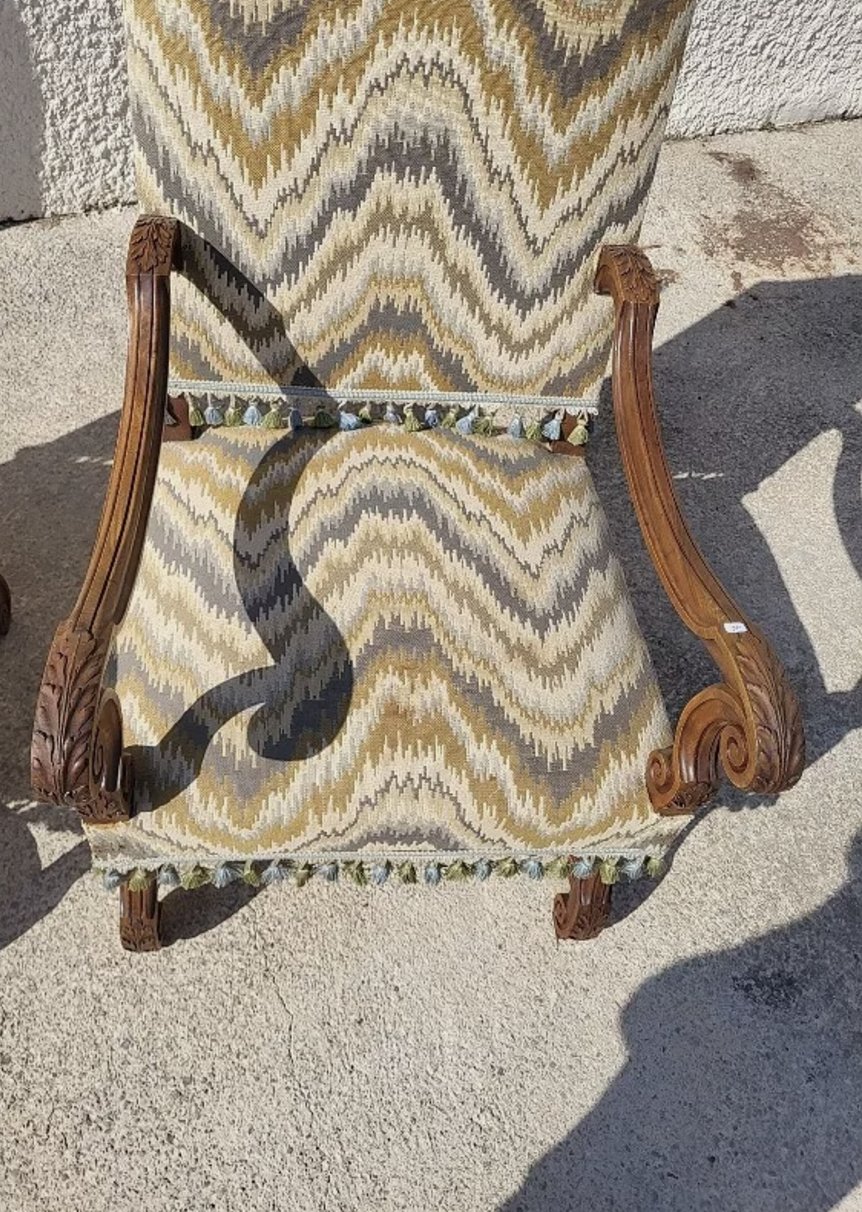 Superbe Paire de Fauteuils Louis XIII - XIXe siècle - Ethic Atelier