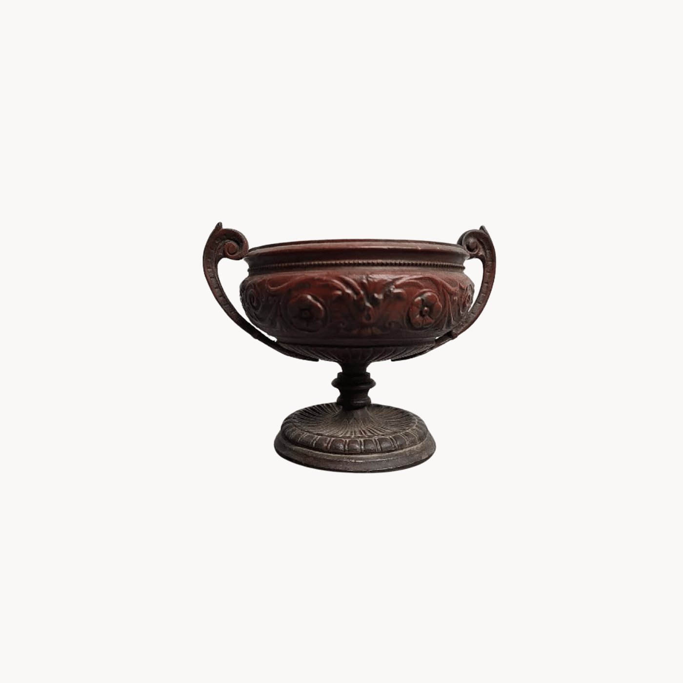 Superbe Petit Vase Coupe en Bronze Peint - Ethic Atelier