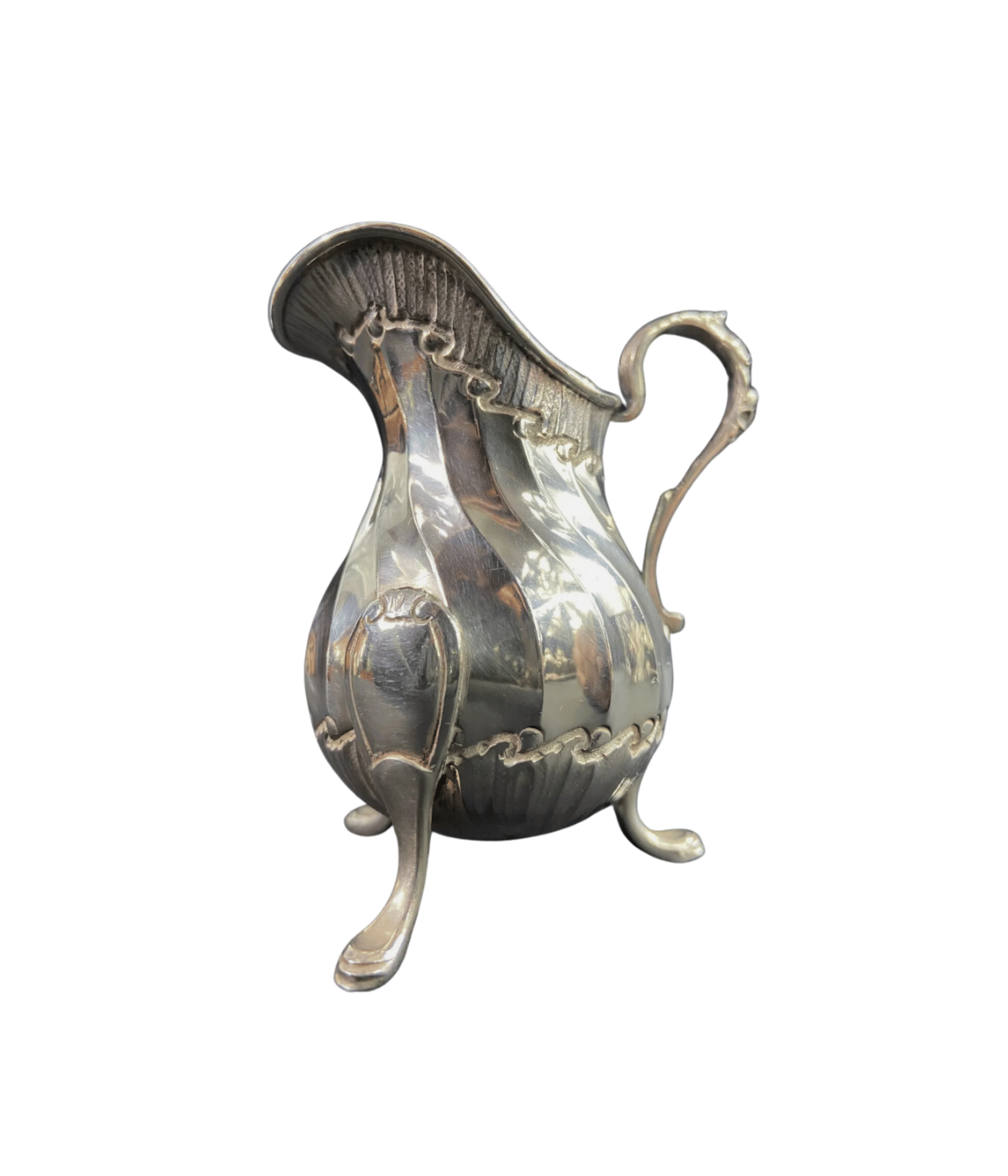 Superbe Pot à Lait en Argent Massif Signé Béguin - Poinçon Minerve, Style Rocaille Louis XV - Ethic Atelier