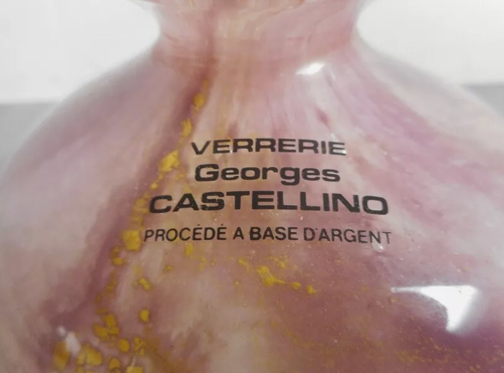 Superbe Vase en Verrerie Georges Castellino - Ethic Atelier